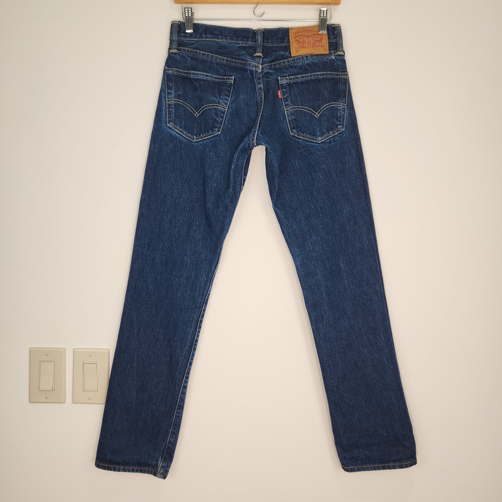 Levis 511 Slim White Oak Cone Denim Selvedge Jeans USA Made 29x32 Fits 29x30.5 - Picture 2 of 13